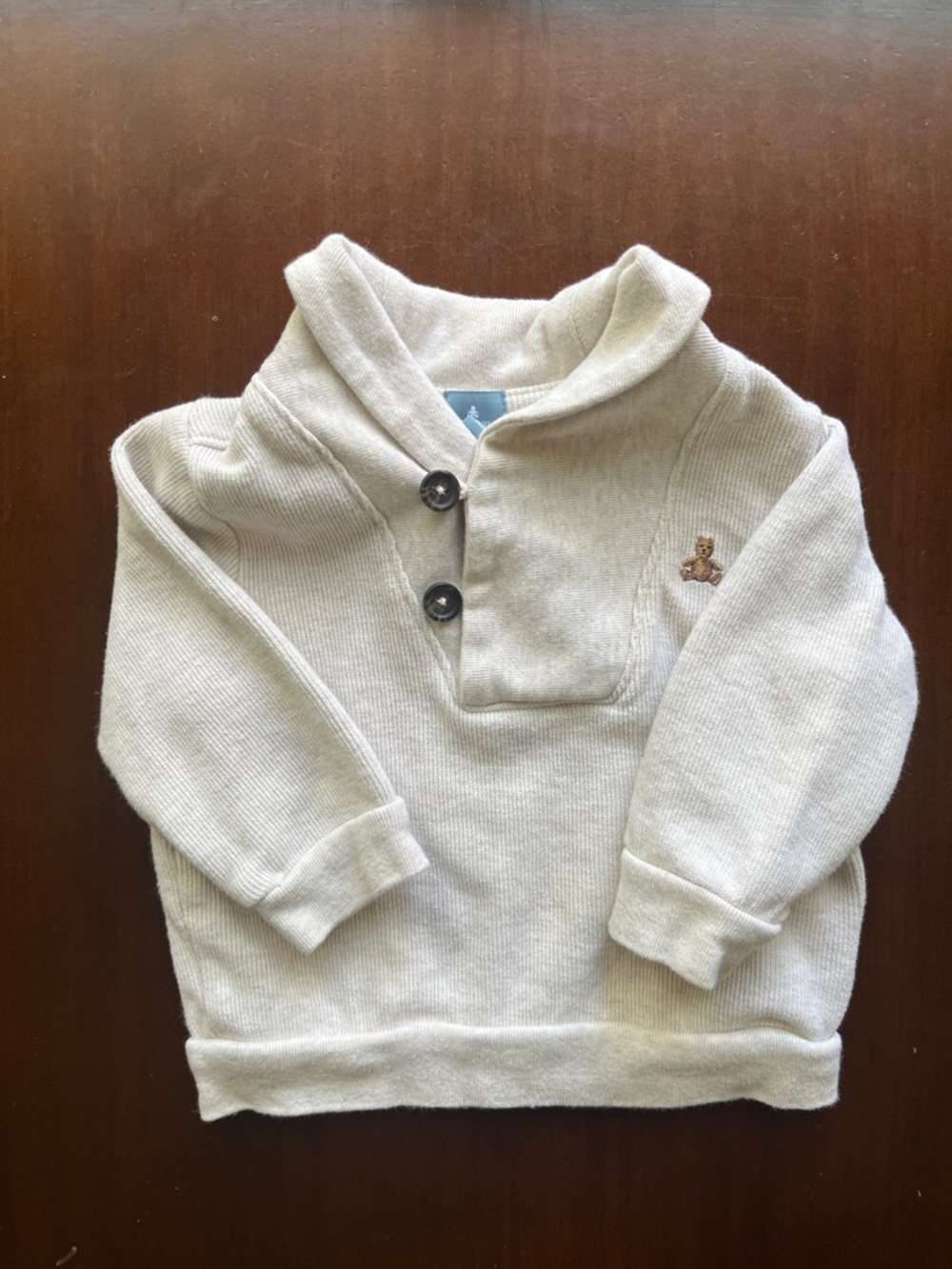 GAP Baby Cream Shawl Collar Sweater